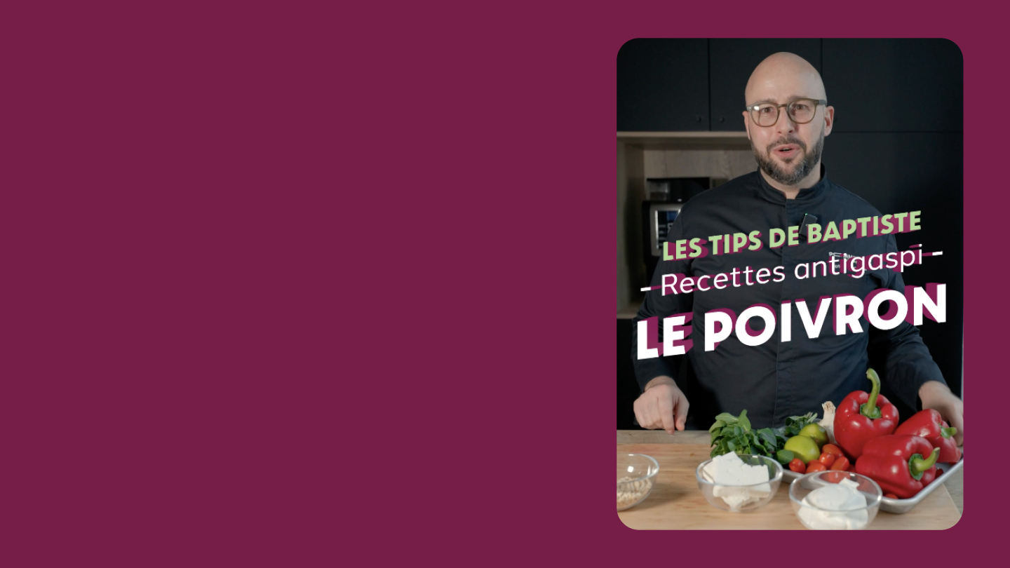 On ne jette rien : aujourd&rsquo;hui 2 recettes pour ne rien jeter de vos poivrons.
